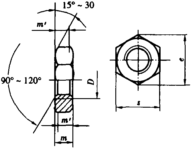 20.精密机械用六角螺母 (GB/T 18195—2000)